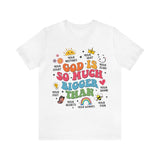 Sandjest Christian Inspirational T-Shirt God Is So Much Bigger Gift for Women Girl Friend