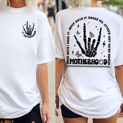 Sandjest Mom T-Shirt Either Way We??re Rockin Motherhood Gift for Women Mother