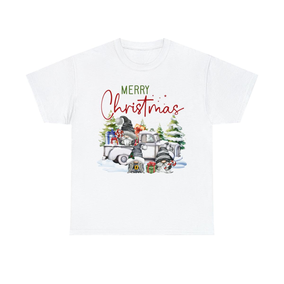 Sandjest Merry Christmas Gnome T-shirt for Friends Girl Women Xmas Gift