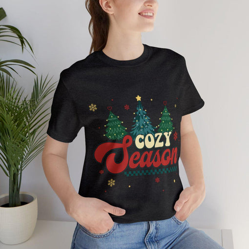 Sandjest Cozy Season Tshirt, Get Cozy Shirt, Cozy Season Merry Christmas, Christmas Tshirt, Winter Tshirt, Christmas Tee Shirt