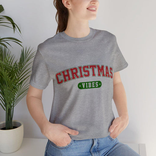 Sandjest Retro Christmas Vibes Tshirt, Cute Christmas Tshirt, Christmas Vibes Tshirt, Xmas Vibes Shirt, Christmas Gift, Christmas Vibes Tee