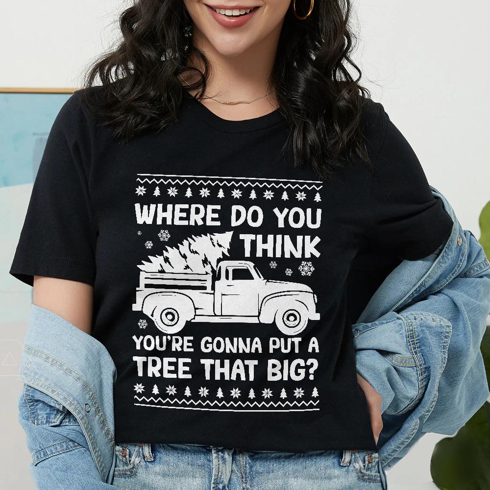 Sandjest Christmas Funny T-Shirt Gifts for Couple Husband Wife Girlfriend Boyfriend