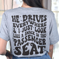 Sandjest Funny T-Shirt Gift for Women Girl Friends Passenger Princess
