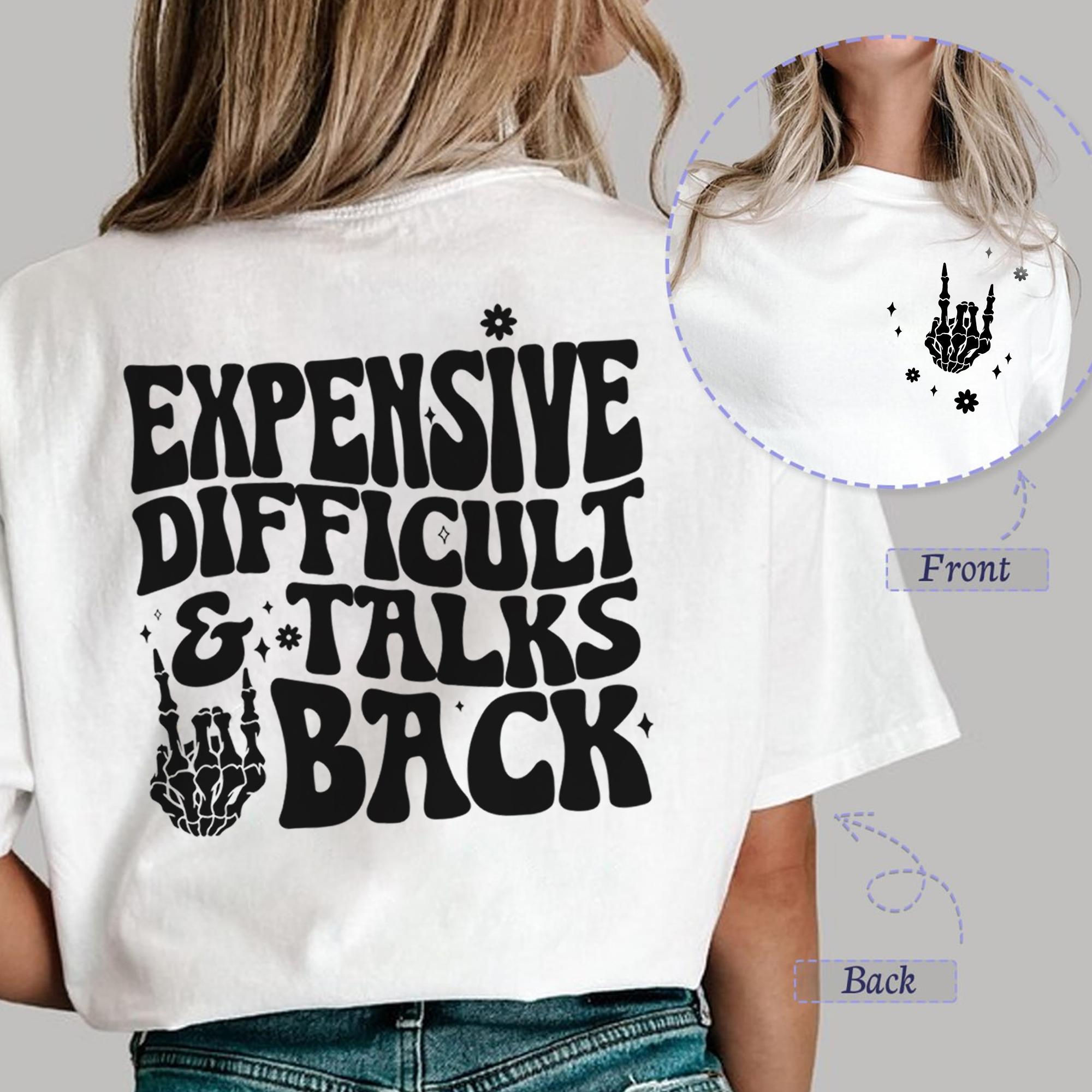 Sandjest Sarcastic Shirt Funny Gift for Women Girl Friends Black Version Cotton Fabric Fit Jersey