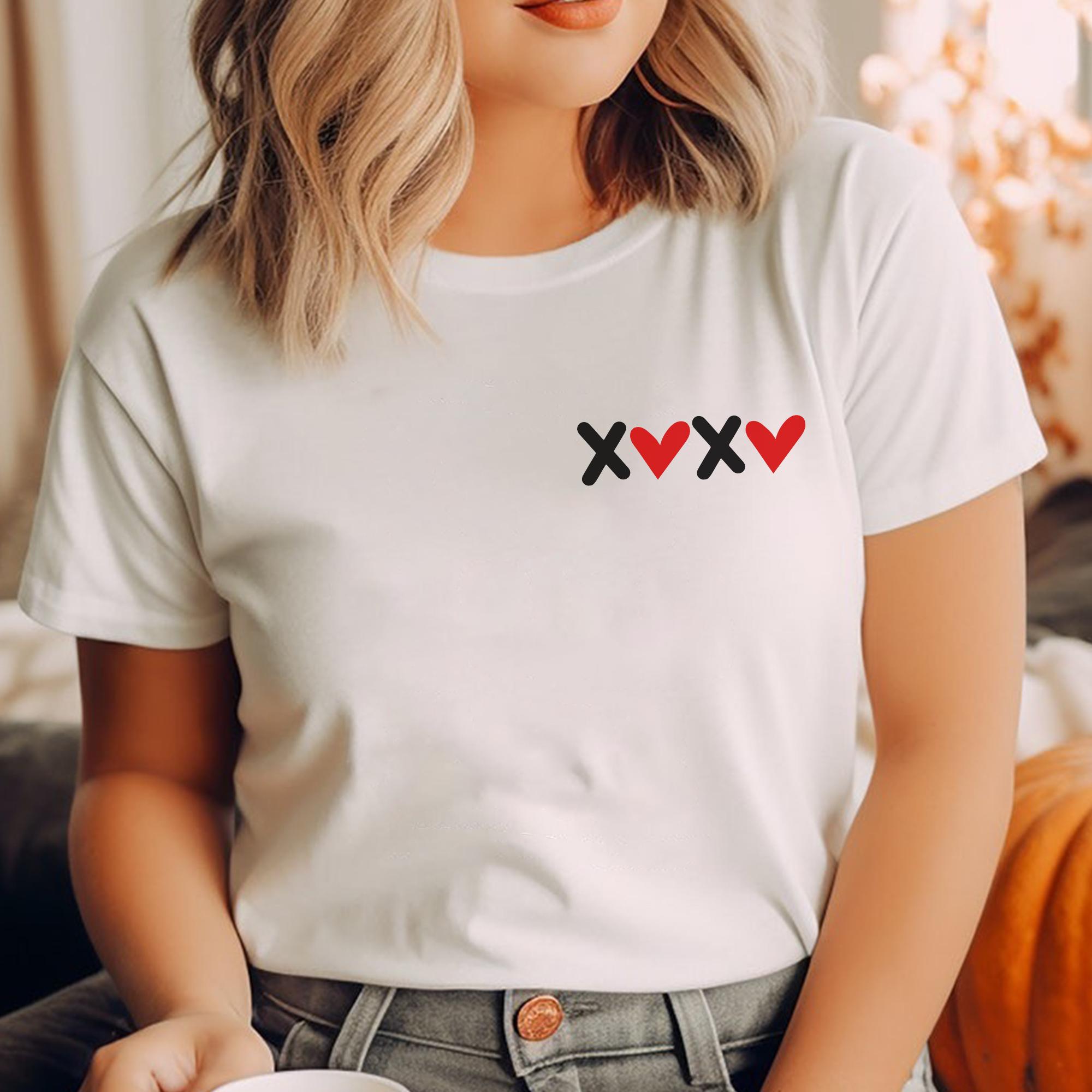 Sandjest Alphabet I Love You Shirt, Alphabet Teacher Valentine's Day Shirt, Teacher Gift, Love you Shirt, I heart U, Cute Valentines Day Heart Shirts