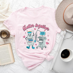 Sandjest Funny T-shirt for ICU Nurse Valentine Tee Gift for Couple Girlfriend Wife