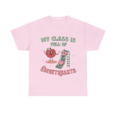 Sandjest Valentine T-Shirt My Class Is Full of Sweethearts Gifts for Teacher Kindergarten Teachers