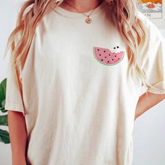 Sandjest Valentine Tee Shirt Watermelon Heart Gift for Couple Wife Girlfriend