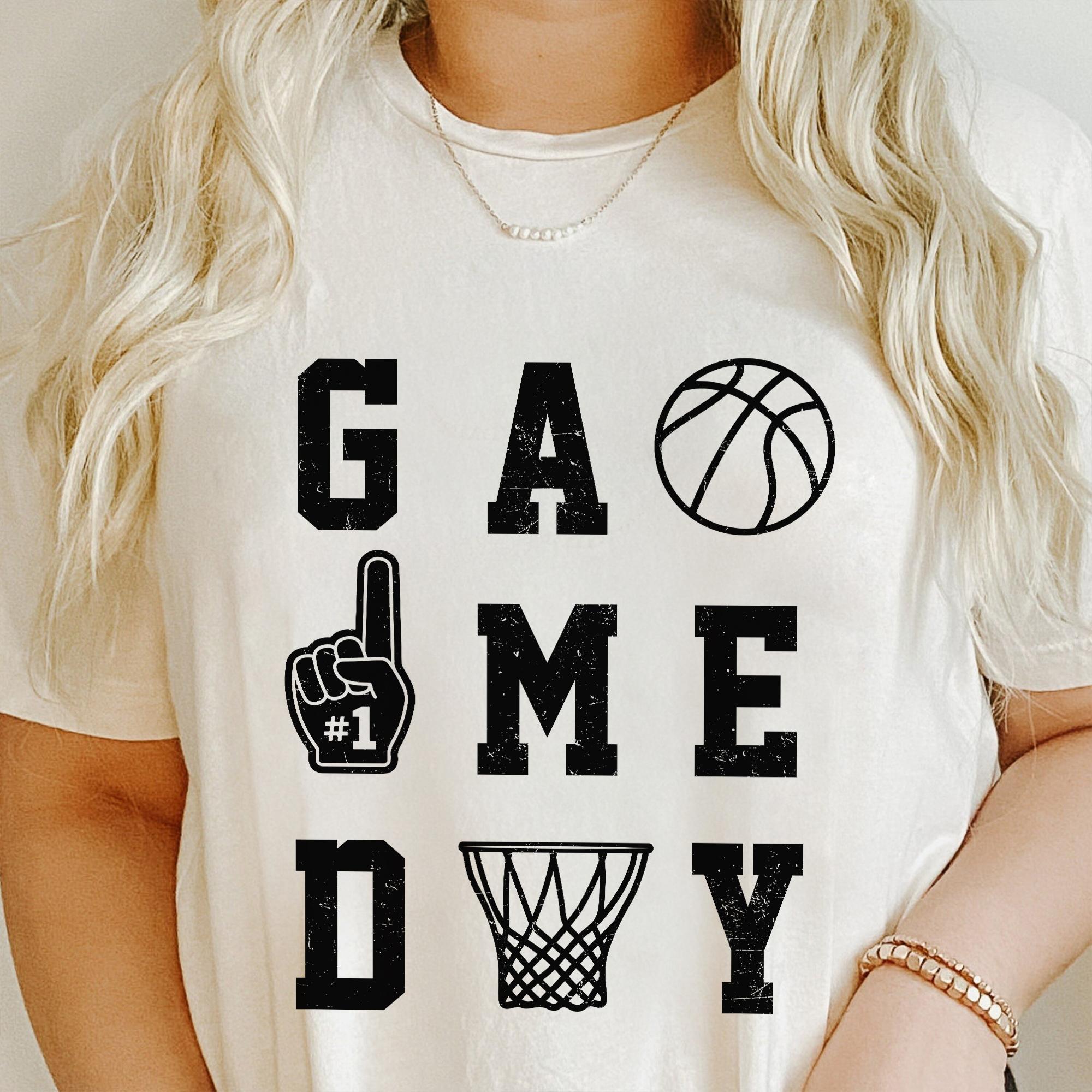 Sandjest Basketball T-Shirt Game Day Gift for Women Girl Friend Men Boy