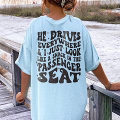 Sandjest Funny T-Shirt Gift for Women Girl Friends Passenger Princess