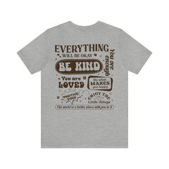 Sandjest Inspirational T-Shirt Everything Will Be Okay Gift for Women Girl Friend