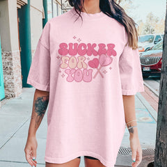 Sandjest Valentine Tee Shirt Sucker for You Gift for Wife Girlfriend