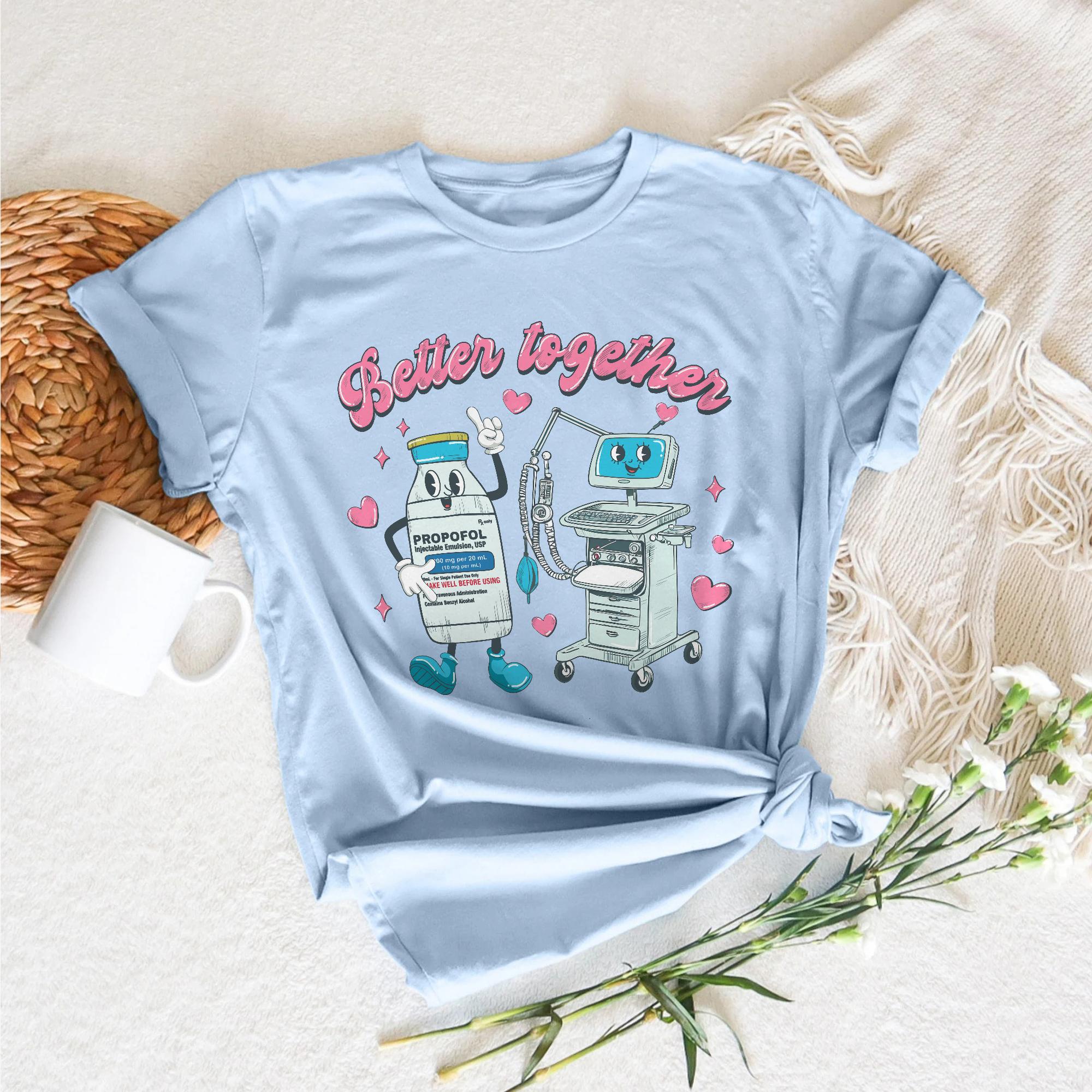 Sandjest Funny T-shirt for ICU Nurse Valentine Tee Gift for Couple Girlfriend Wife