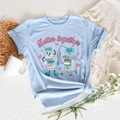 Sandjest Funny T-shirt for ICU Nurse Valentine Tee Gift for Couple Girlfriend Wife