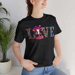 Sandjest T-shirt for Cow Lovers Valentine Gift for Women Girl Friends