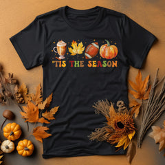 Sandjest Football Shirt, Tis The Season Shirt, Pumpkin Shirt, Football Shirt For Women, Thanksgiving Shirt, Fall Season Shirt, Cute Pumpkin Shirt