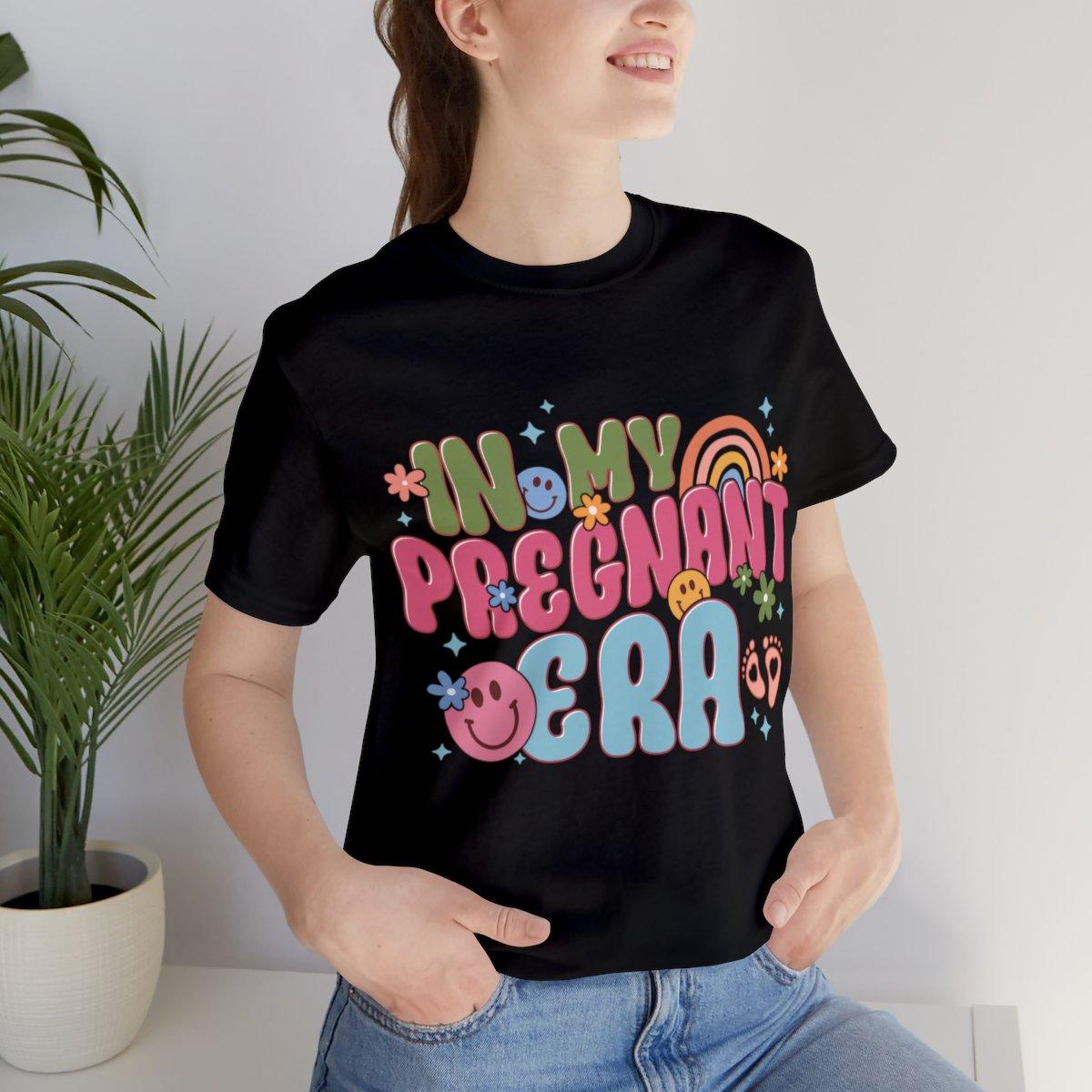 Sandjest Pregnant T-Shirt in My Pregnant Era Gift for Women Girl Friend