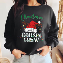 Sandjest Christmas Sweatshirt Cousin Crew Gift for Women Girl Friend