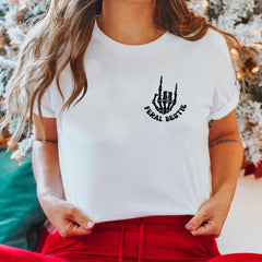 Sandjest Bestfriend T-Shirt Somebody’s Feral Bestie Gift for Women Friends Besties