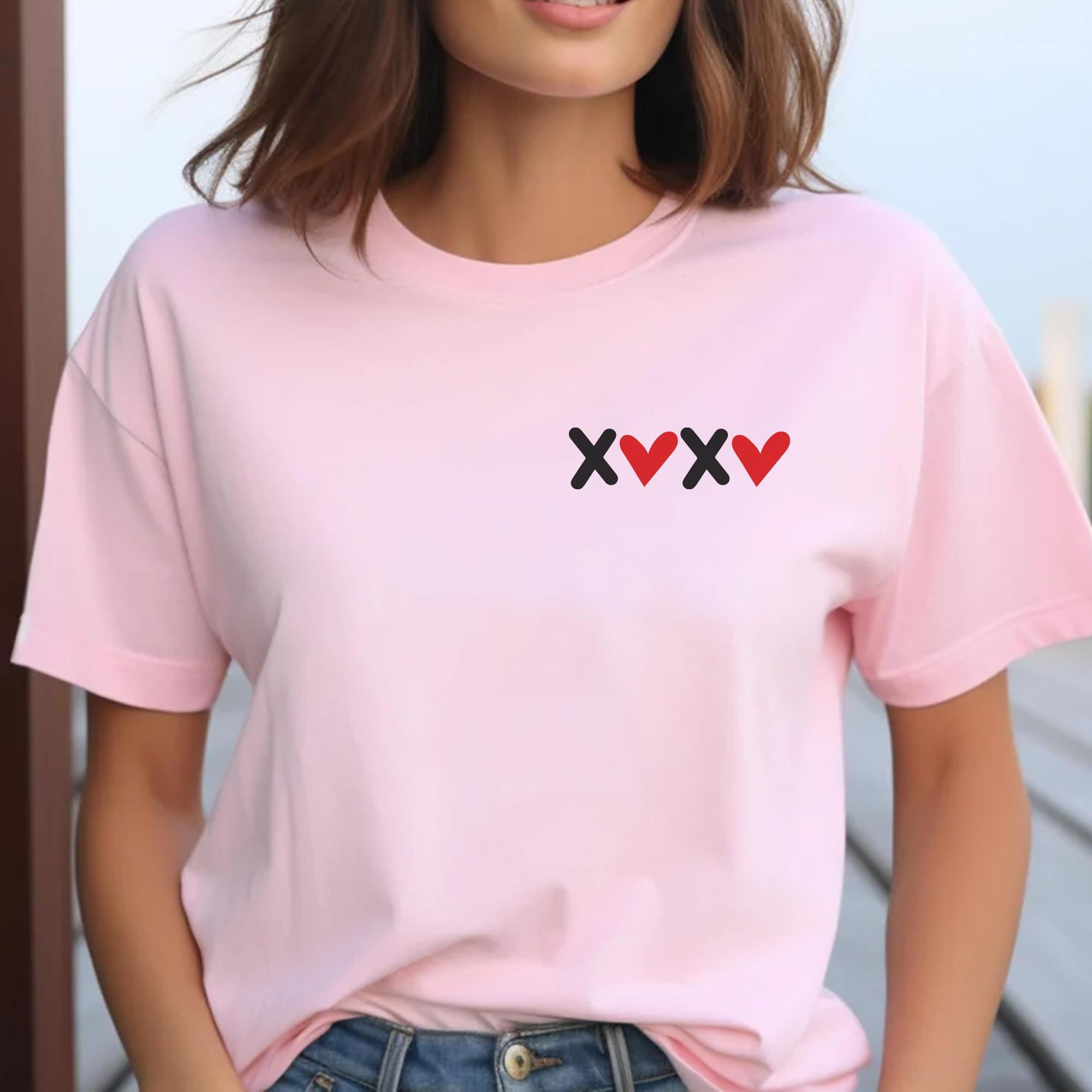 Sandjest Alphabet I Love You Shirt, Alphabet Teacher Valentine's Day Shirt, Teacher Gift, Love you Shirt, I heart U, Cute Valentines Day Heart Shirts