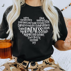 Sandjest Inspirational T-shirt Kindness Gift for Friends Women Men Girl Boy