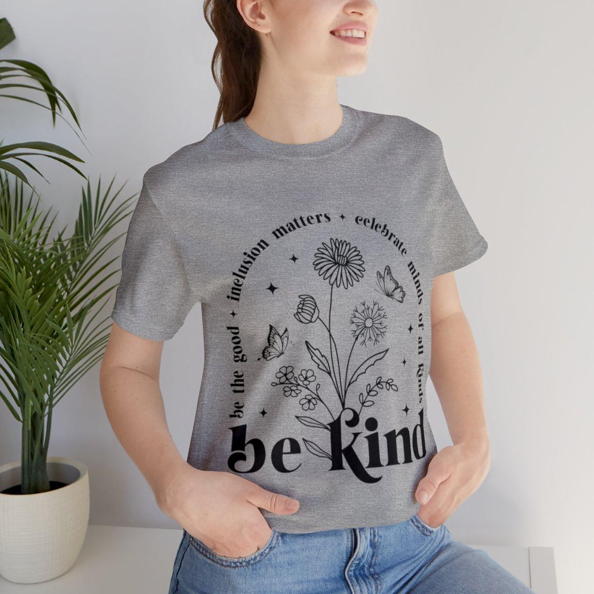 Sandjest Inspirational T-Shirt Celebrate Minds of All Kinds Be Kind Gift for Women Girl Friends