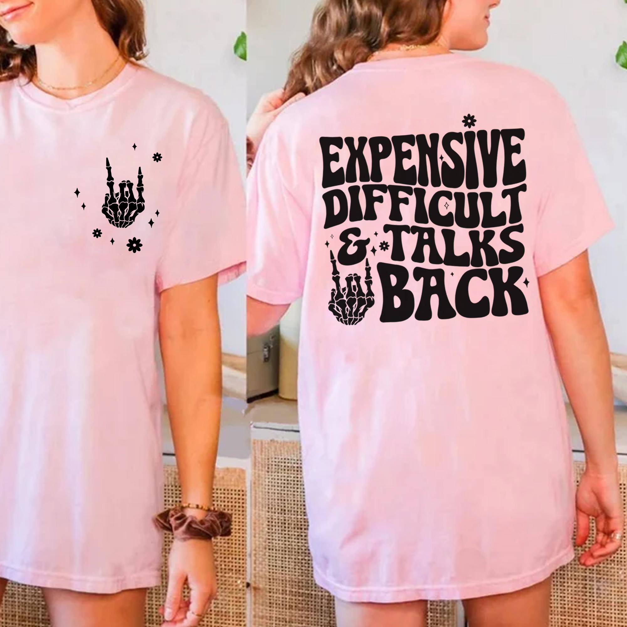 Sandjest Sarcastic Shirt Funny Gift for Women Girl Friends Black Version Cotton Fabric Fit Jersey