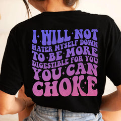 Sandjest Sarcastic Shirt Funny Gift for Women Girl Friends Black Version