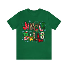 Sandjest Jingle Bell T-Shirt Christmas Gift for Women Girl Friends