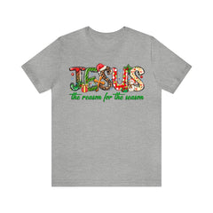 Sandjest Christmas T-Shirt Jesus the Reason for the Season Gift for Women Friend Xmas Gifts Idea