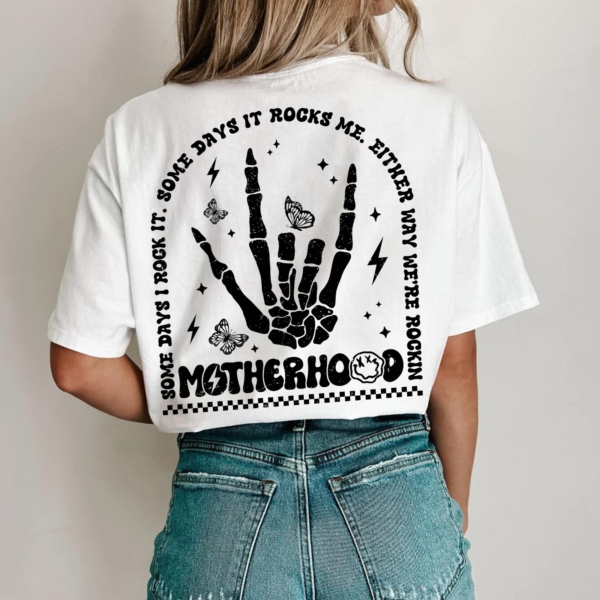 Sandjest Mom T-Shirt Either Way We??re Rockin Motherhood Gift for Women Mother