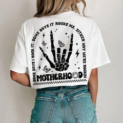 Sandjest Mom T-Shirt Either Way We??re Rockin Motherhood Gift for Women Mother