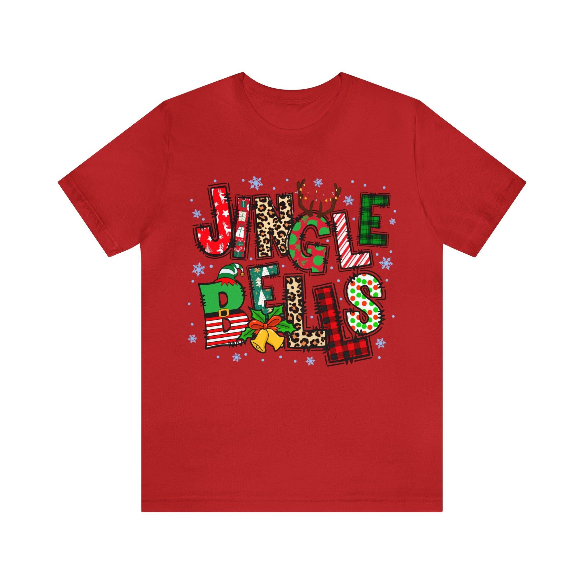 Sandjest Jingle Bell T-Shirt Christmas Gift for Women Girl Friends