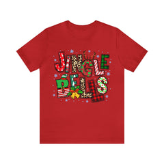Sandjest Jingle Bell T-Shirt Christmas Gift for Women Girl Friends