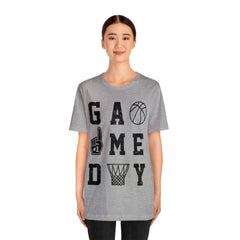 Sandjest Basketball T-Shirt Game Day Gift for Women Girl Friend Men Boy