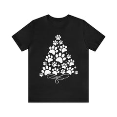 Sandjest Merry Christmas Paw T-Shirt Gift for Pet Lover Dog Mom