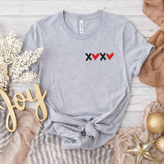 Sandjest Alphabet I Love You Shirt, Alphabet Teacher Valentine's Day Shirt, Teacher Gift, Love you Shirt, I heart U, Cute Valentines Day Heart Shirts