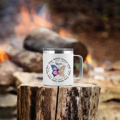 SANDJEST Inspirational Gifts for Women Christian Gift for Friends Sister Mom You Are Beautiful Faith Bible Tumbler 14oz Insulated Coffee Mug with Handle Religious Gift for Birthday Christmas