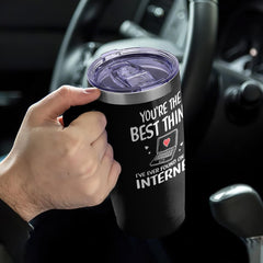 SANDJEST You are The Best Thing 20oz Tumbler with Handle Coffee Travel Mug Cup Gift for Boyfriend Husband Wife Girlfriend Gift for Her Him Valentines Birthday Anniversary Christmas Presents