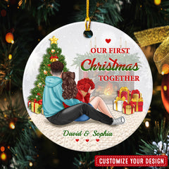 All I Want For Christmas Is You Personalized Couple Ornament