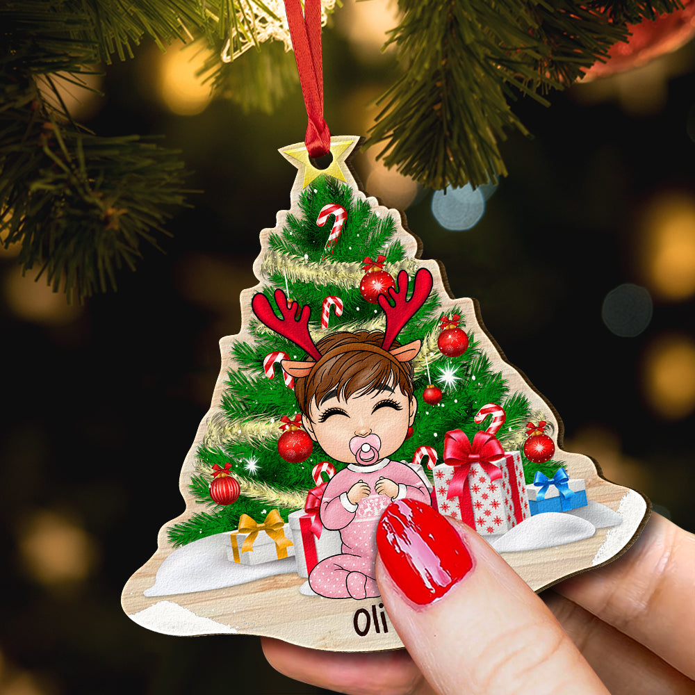 Cute Christmas Baby Personalized Ornament
