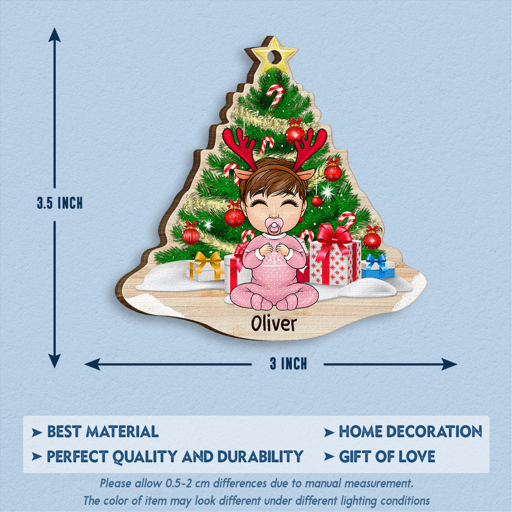 Cute Christmas Baby Personalized Ornament