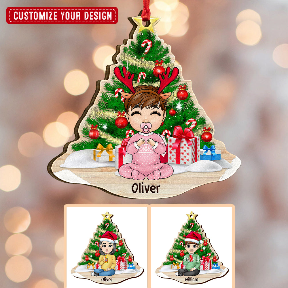 Cute Christmas Baby Personalized Ornament