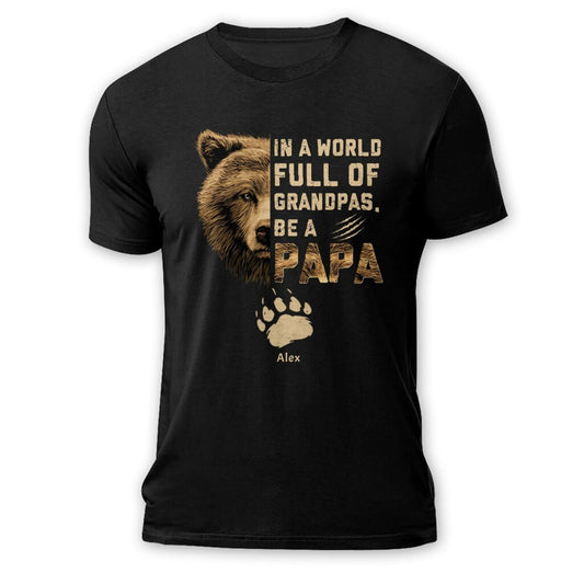 Be A Papa Bear Personalized Shirt