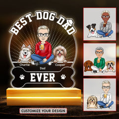 Best Dog Dad Ever Personalized Led Night Light