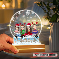 Besties Forever Christmas Gift Personalized Led Night Light