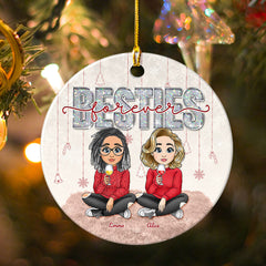 Besties Forever Personalized Christmas Ornament for Best Friend
