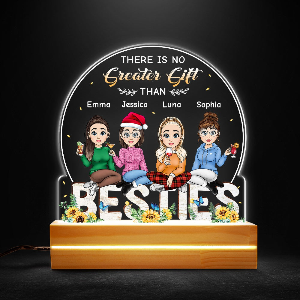Besties Is Great Gift Personalized Led Night Light