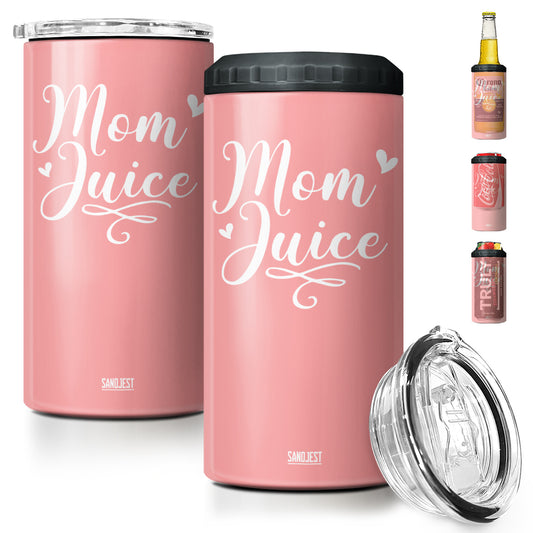 Can Cooler Gift For Mom Pink Mom Juice Design On Mother's Day Birthday