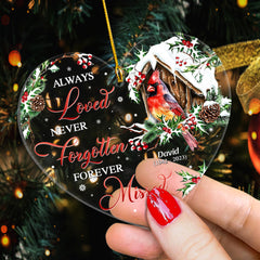 Cardinals Appear When Angels Are Near Memorial Personalized Ornament